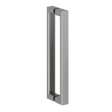 Cutout image of Crosswater Asura 8 Polished Stainless Steel Fluted Handle